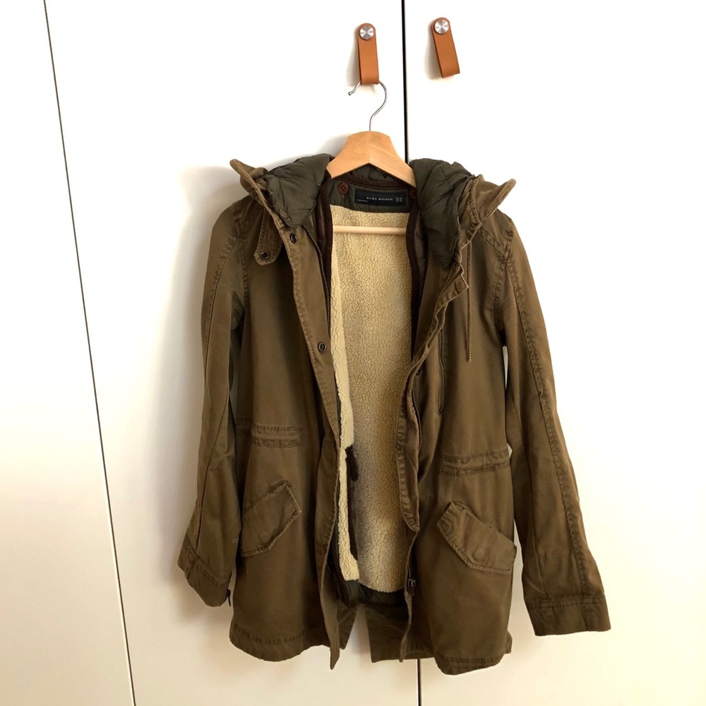 Zara Sherpa-lined Parka